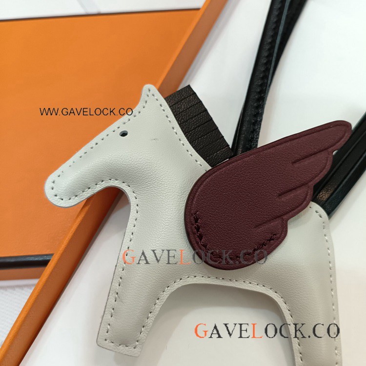 Best Quality Copy Hermes Rodeo Pegasus White-Wine red-Black